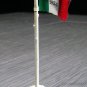 MARX Battleground Civil War Alamo Daktari Flag Pole Bases Tin Flags 1824 VINTAGE