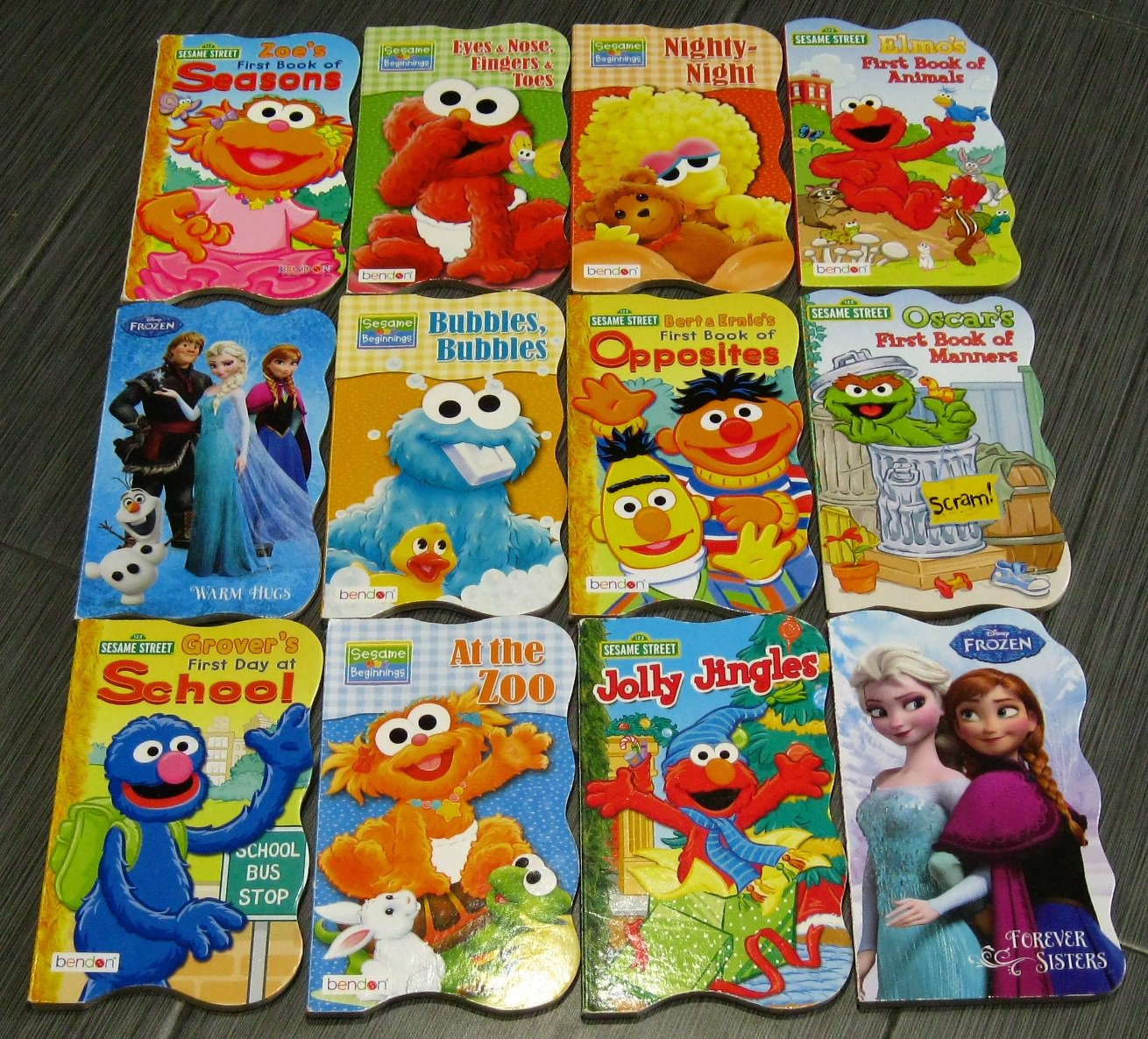 12 SESAME STREET Beginners Book BIG BIRD ZOE COOKIE MONSTER ERNIE+ ...