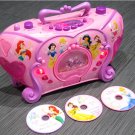 Disney Princess Kids Music Musical Radio/CD Player Belle Ariel Cinderella Disk