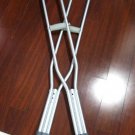 MEDLINE Guardian Aluminum Adjustable Push Button Adult 5'10"-6'6" Crutches