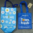 Walmart “Earth Bag” Canvas Shopping Tote Spring Graphic Reusable Grocery Bags