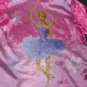 BARBIE Ballerina Girls Size 6/6X 100% Polyester Pink Slick Satin Pajama Set