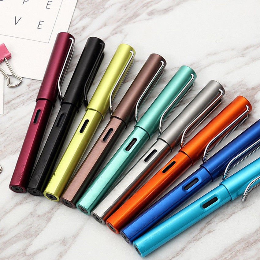 New Aluminum Alloy WING SUNG 6359 Fountain Pen Extra Fine Nib 0.38mm