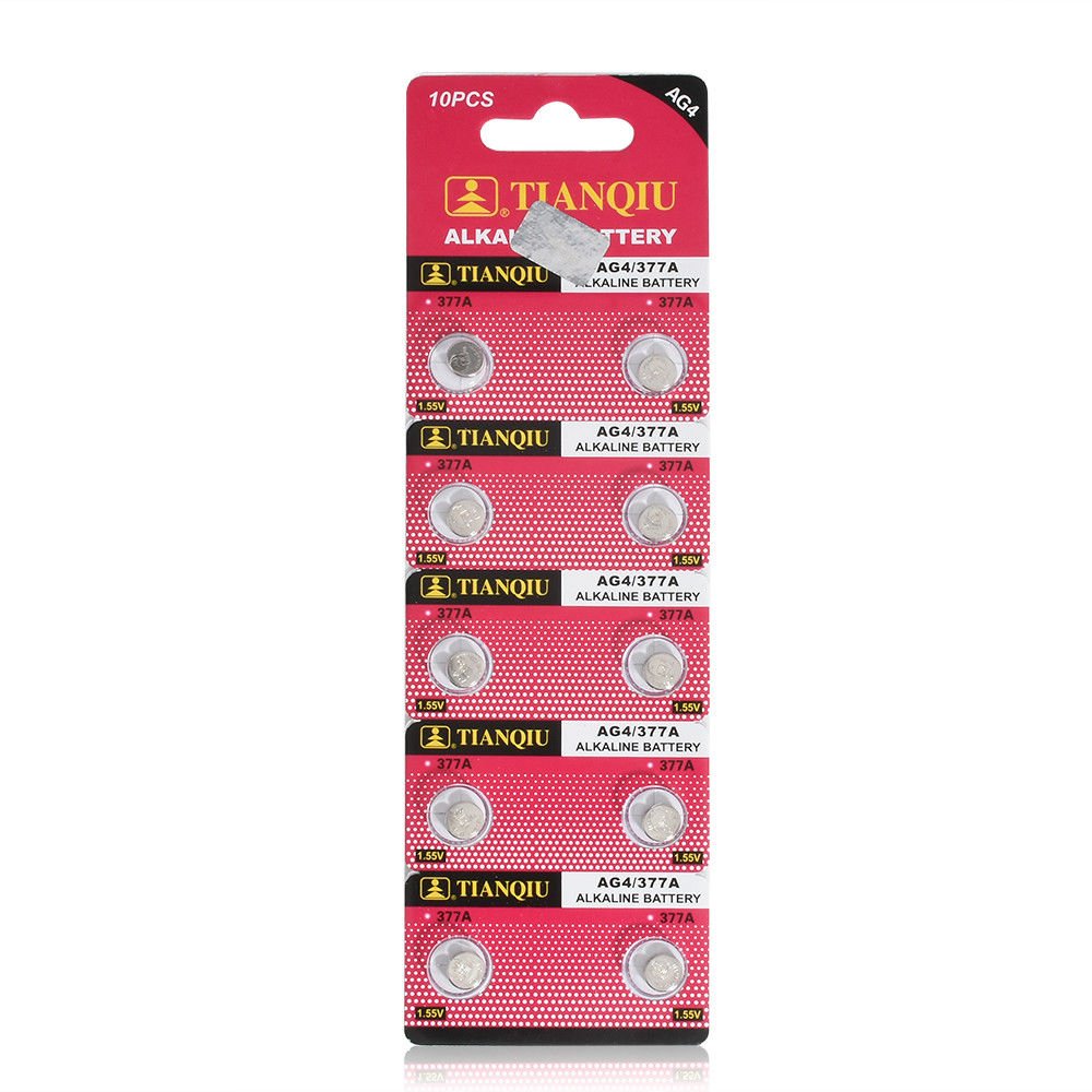 10 Pcs/lot AG4 377A 377 LR626 LR66 Watch Coin Battery for Watch Lighter Clocks