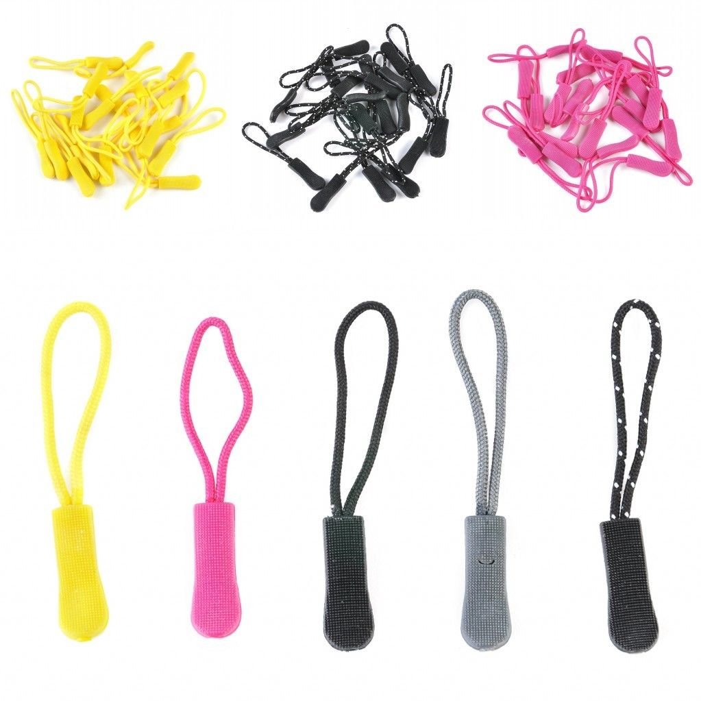 20pcs/Lot Cord Zipper Pull Strap Ends Lock Zip Clip For Bag Apparel ...