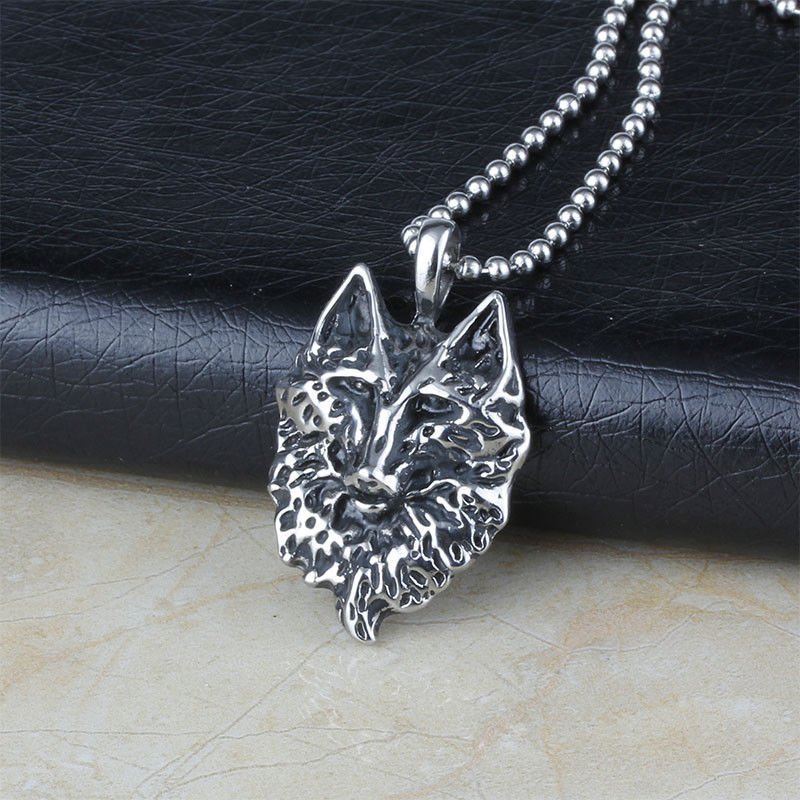 Wholesale Lot 3Pcs Fashion Stainless Steel Fox Chain Necklaces Pendants
