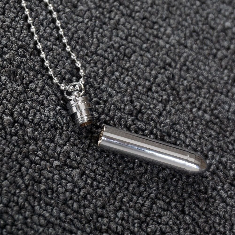 Pop Alloy Cremation Jewelry Ash Urn Necklace Memorial Keepsake Vial