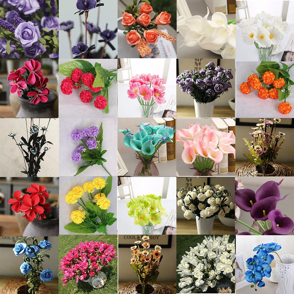 Pretty DIY Artificial Silk Fake Flowers Leaf Calla Floral Wedding Home