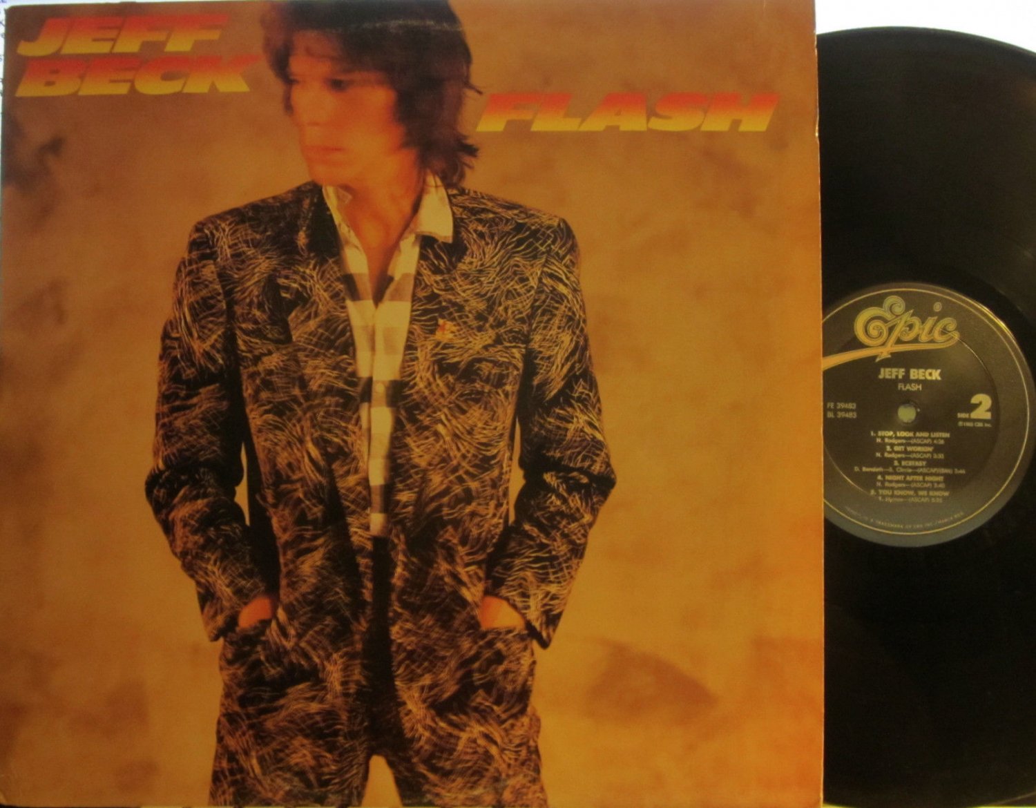 Jeff Beck Flash (Epic 39483) (Jimmy Hall, Rod Stewart) (of the Yardbirds)