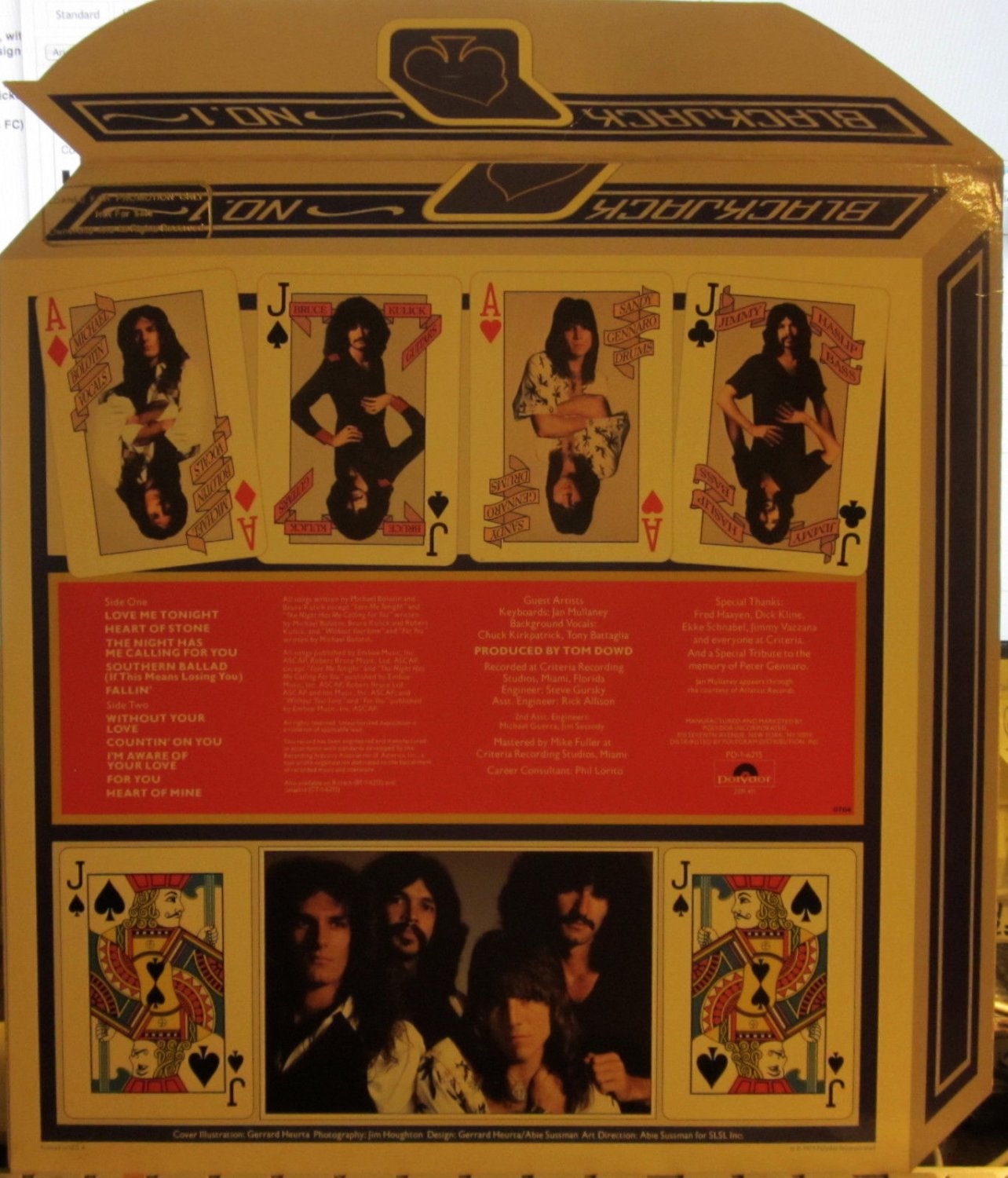 Blackjack (Polydor 1-6215) (Michael Bolton group with Bruce Kulick of KISS)