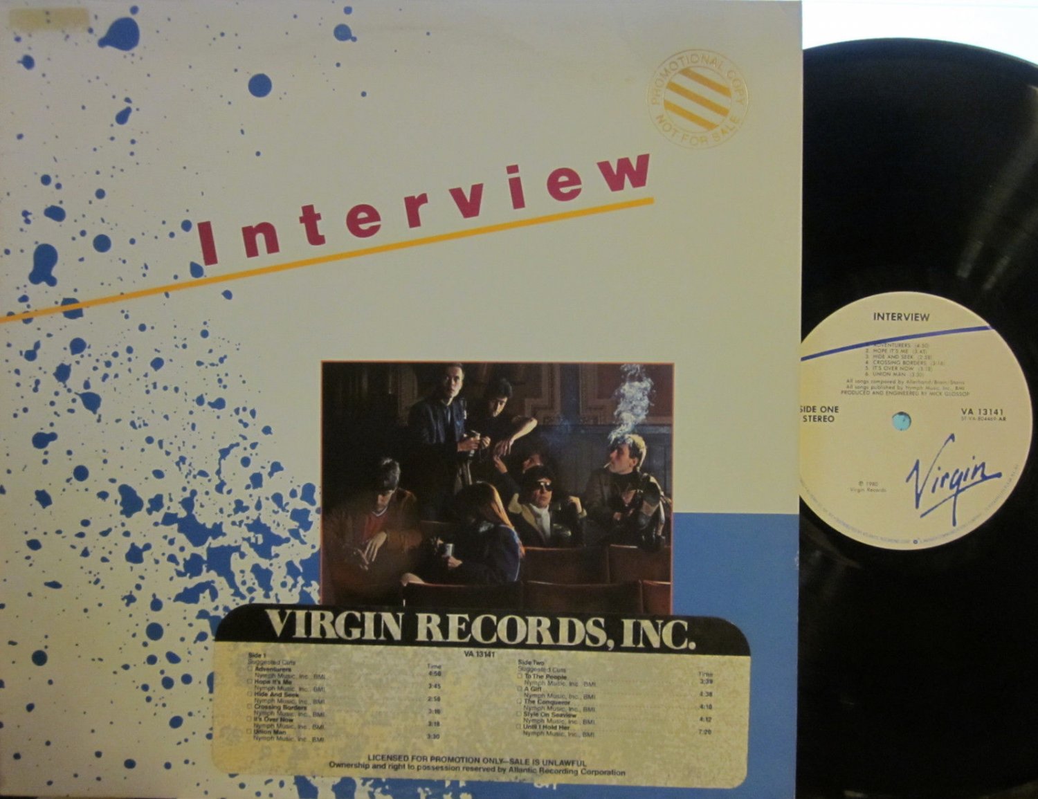 Interview (Virgin 13141) (drummer Manny Elias, later of Tears for Fears