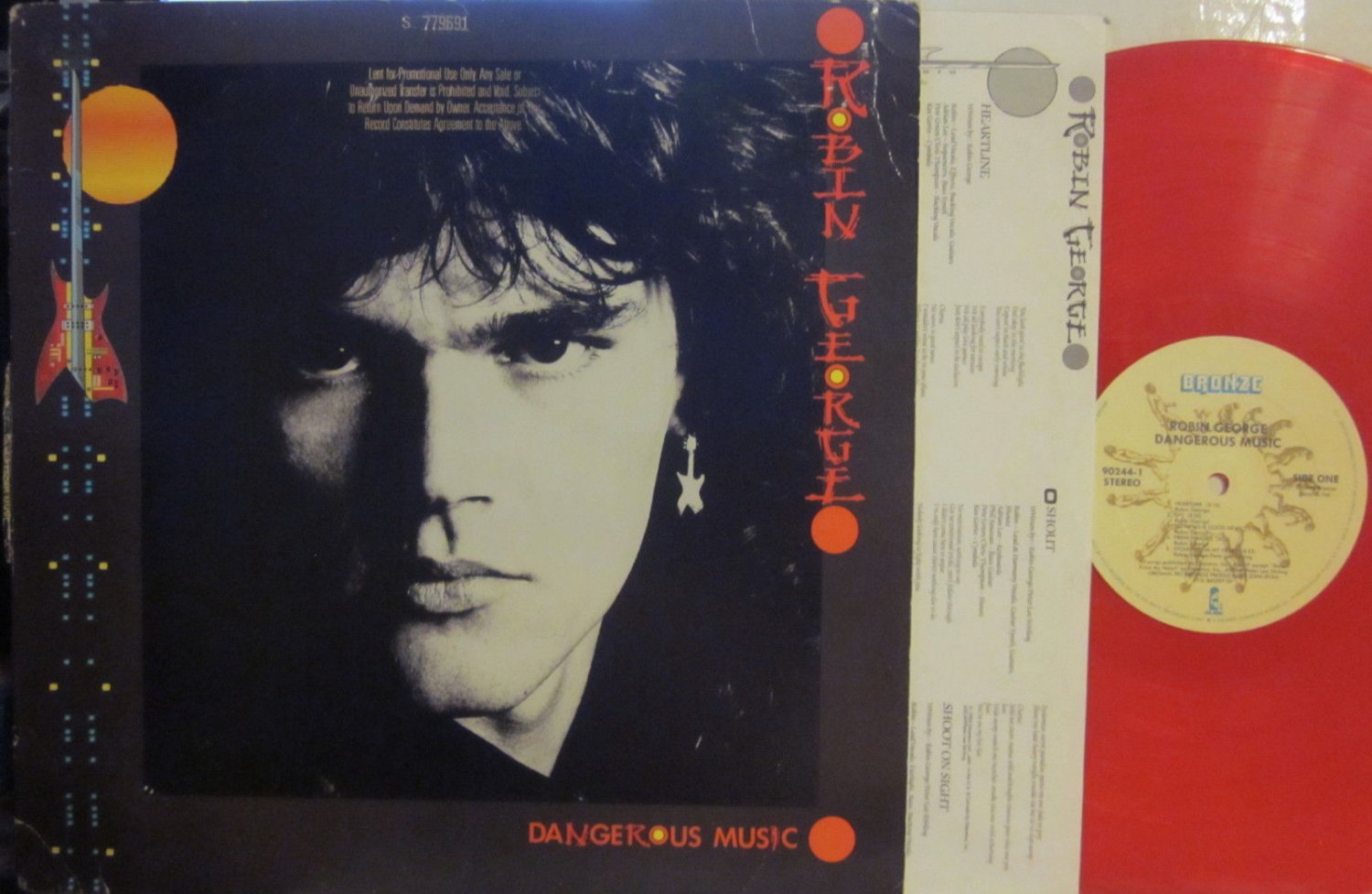 Robin George - Dangerous Music (red vinyl) (Phil Lynott on 1 track) ('84)