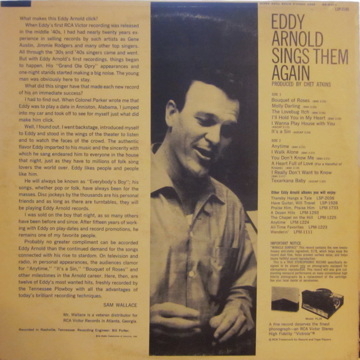 Eddy Arnold - Sings Them Again (rca Lsp-2185) ('60) (gerry Powell Fc Art)