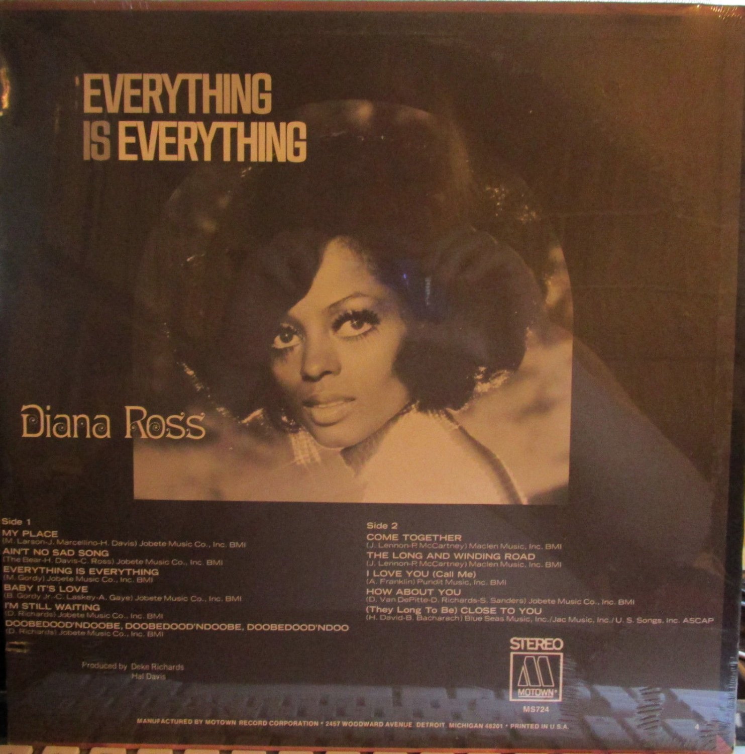 Diana Ross - Everything Is Everything (Motown 724) (Sealed) 