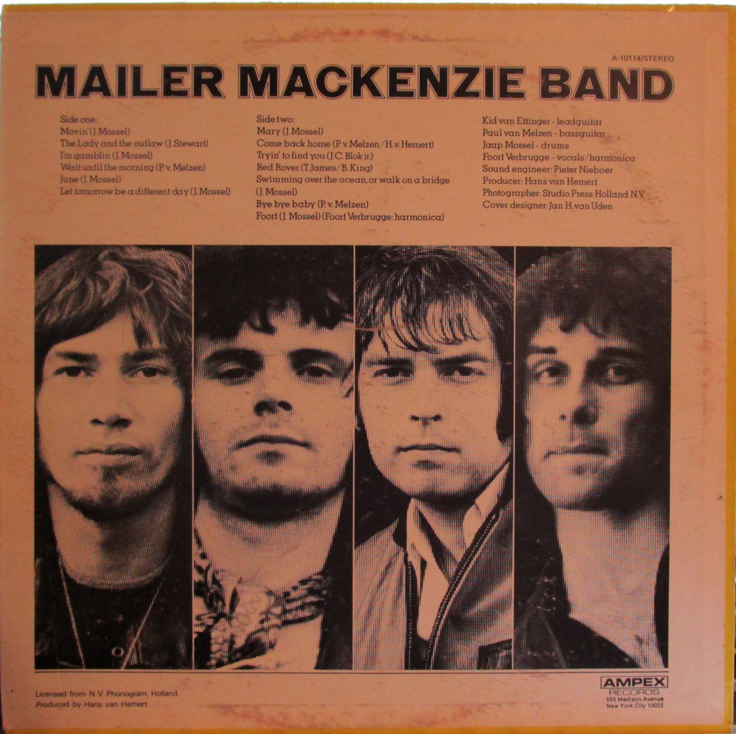 Mailer Mackenzie Band Mailer Mackenzie Band (Ampex 10114) (a Dutch group) (PL)