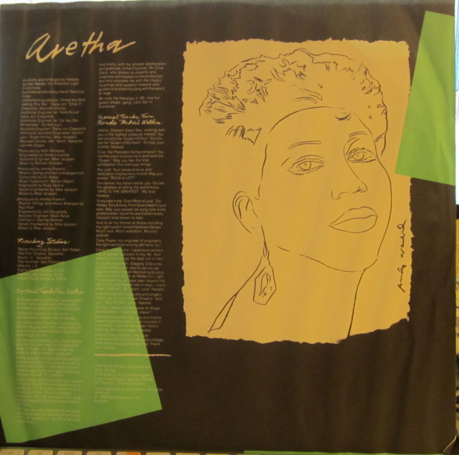 Aretha Franklin - Aretha (Arista 8442) (Andy Warhol art) (George ...