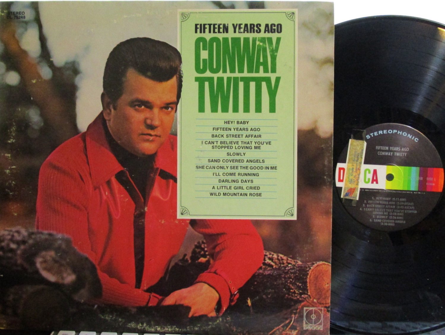 Conway Twitty - Fifteen Years Ago (Decca 75248) ('70) .