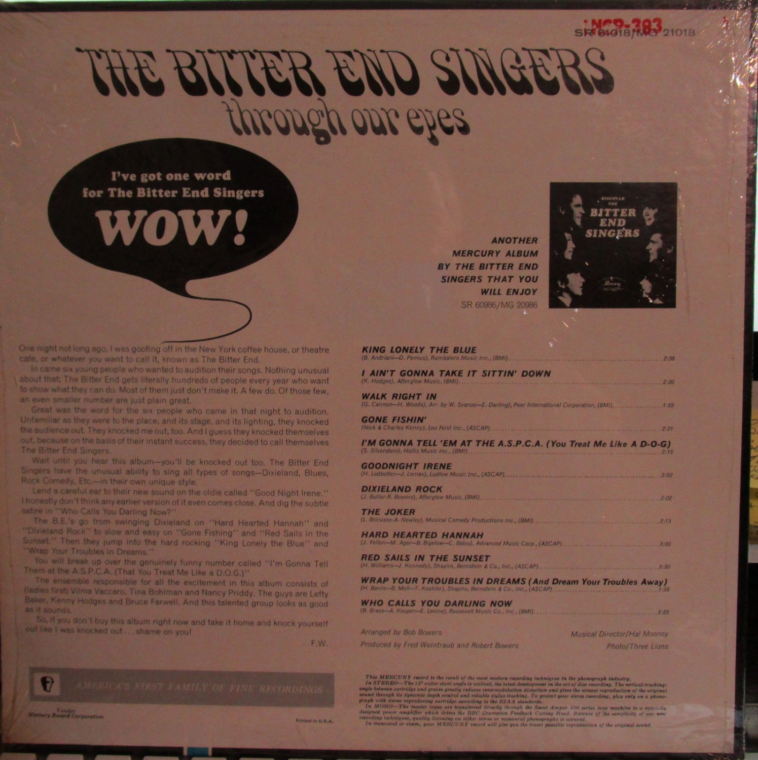 Bitter End Singers Through Our Eyes (Mercury 21018) (Mono) (Nancy