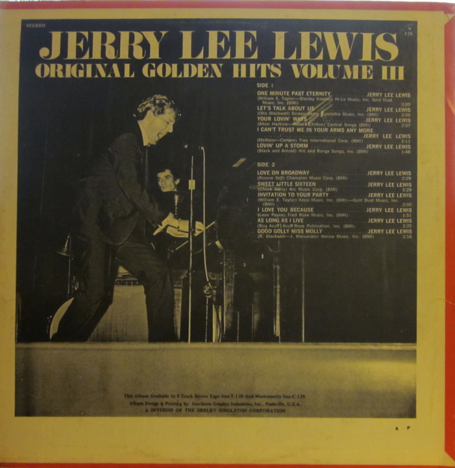 Jerry Lee Lewis - Original Golden Hits-Volume 3 (Sun 128) ("Sweet ...