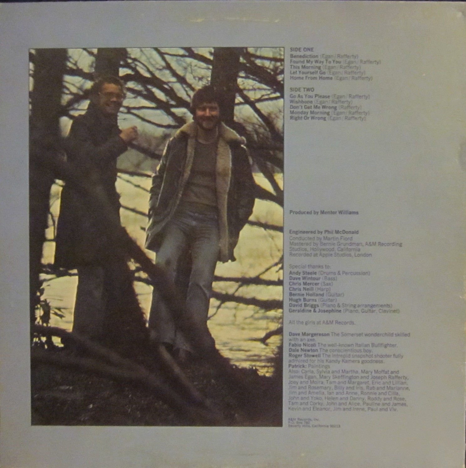 Stealers Wheel Right or Wrong (A&M 4517) (Gerry Rafferty & Joe Egan