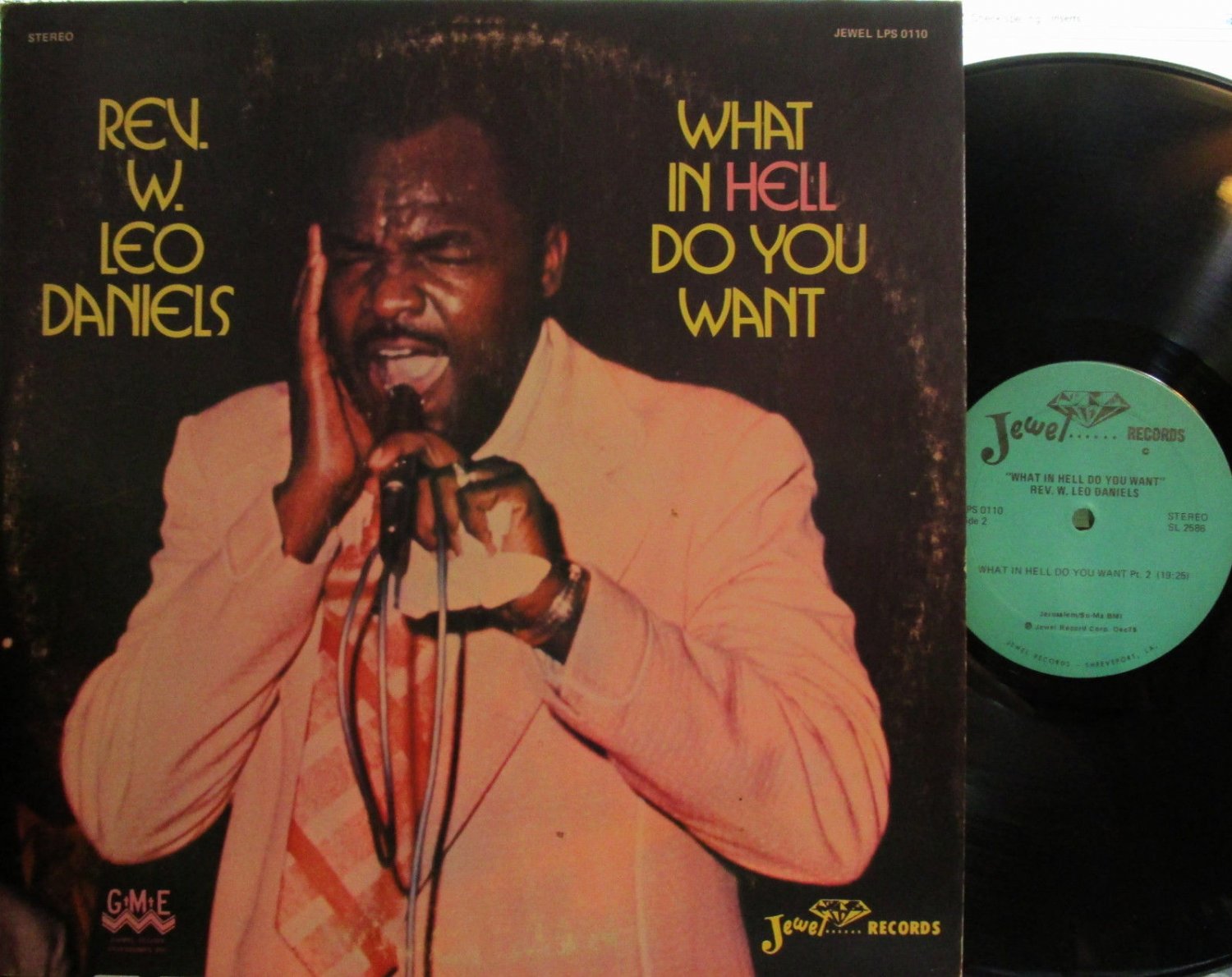 Rev. W. Leo Daniels - What in HELL Do You Want (Jewel 0110) ('75)