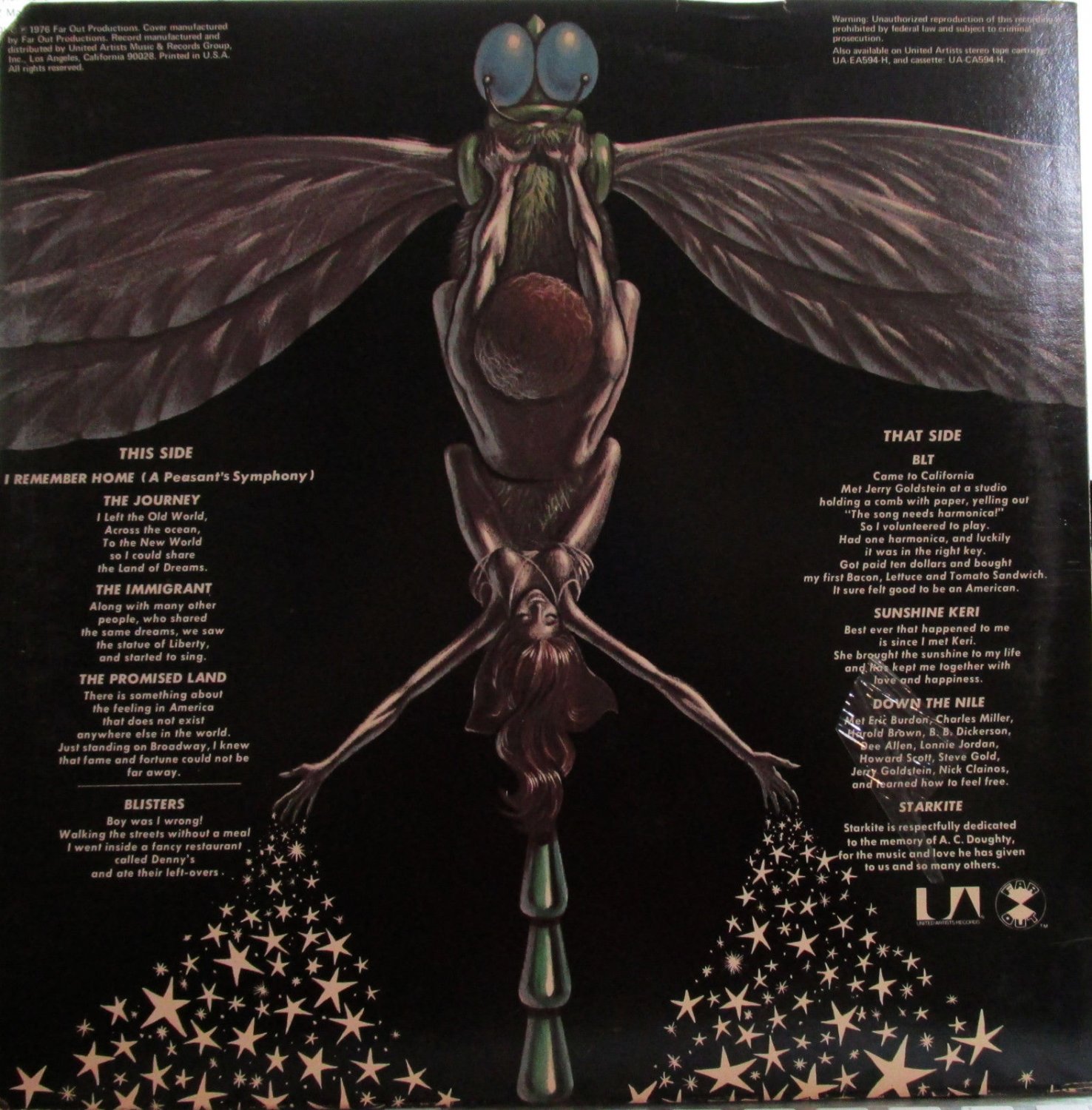 Lee Oskar Lee Oskar Ua 594 Of War 76 Cool Cover And Inner Sleeve