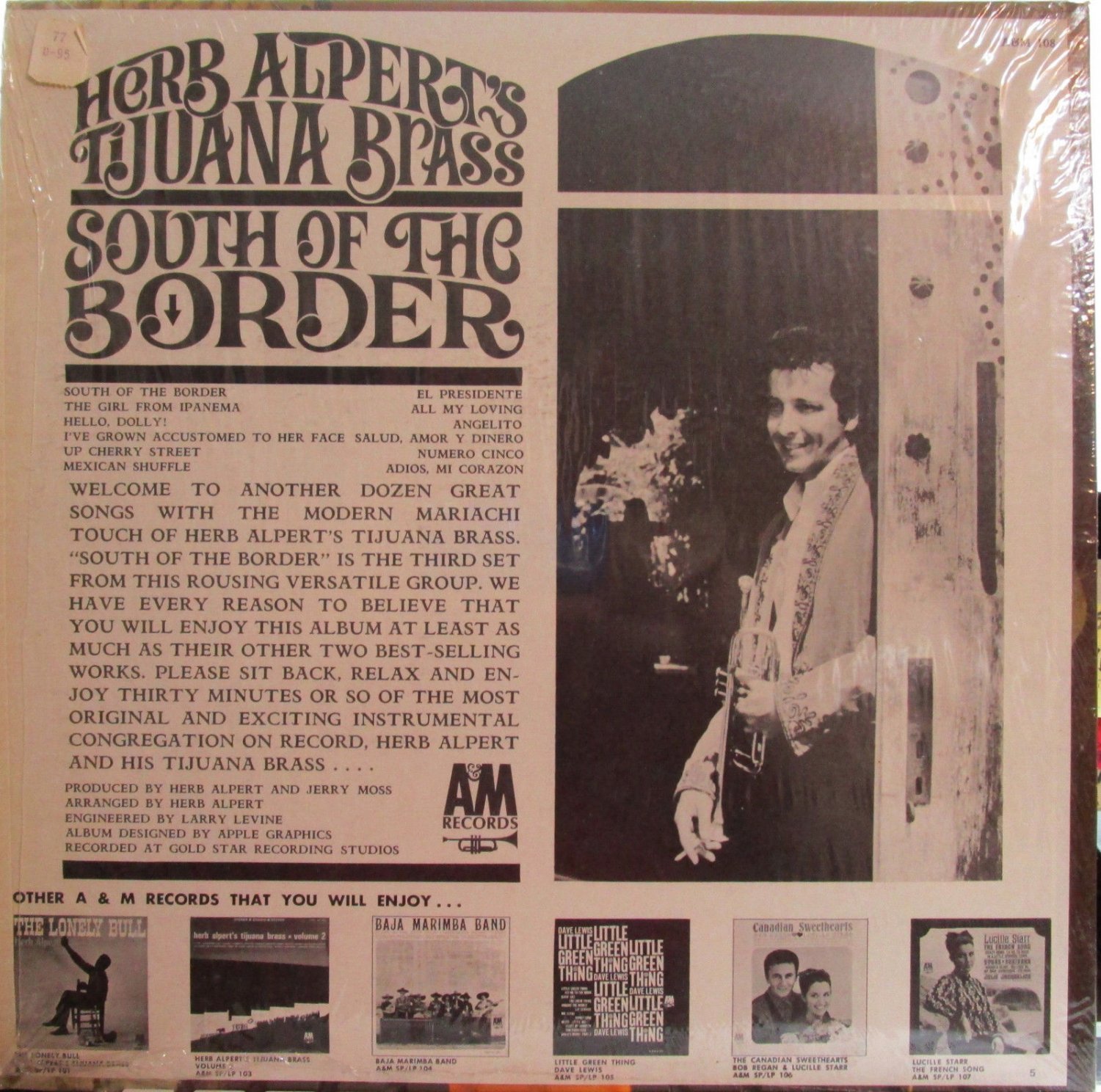 Herb Alpert South of the Border (A&M 108) ("The Girl from Ipanema")