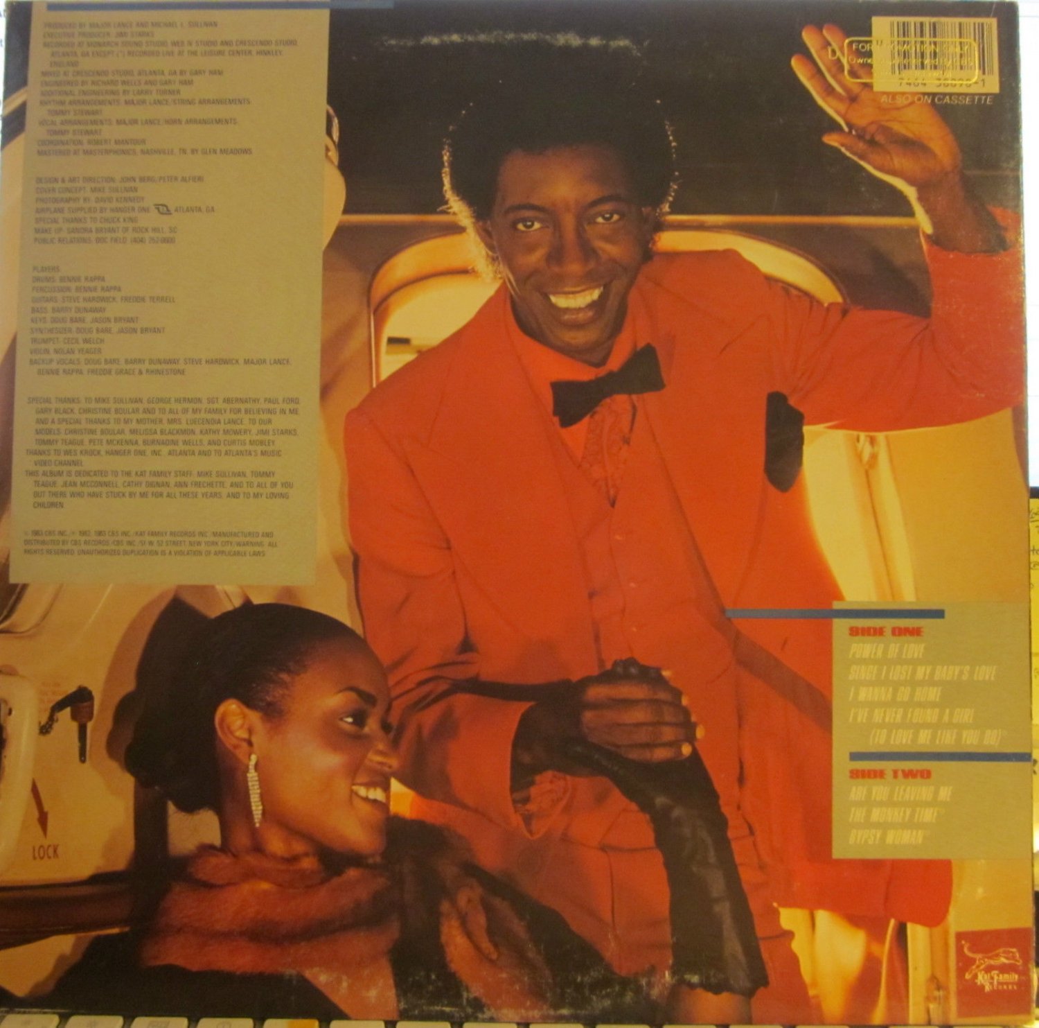 Major Lance - The Major's Back (Kat Family 38898) ('83) (PS)