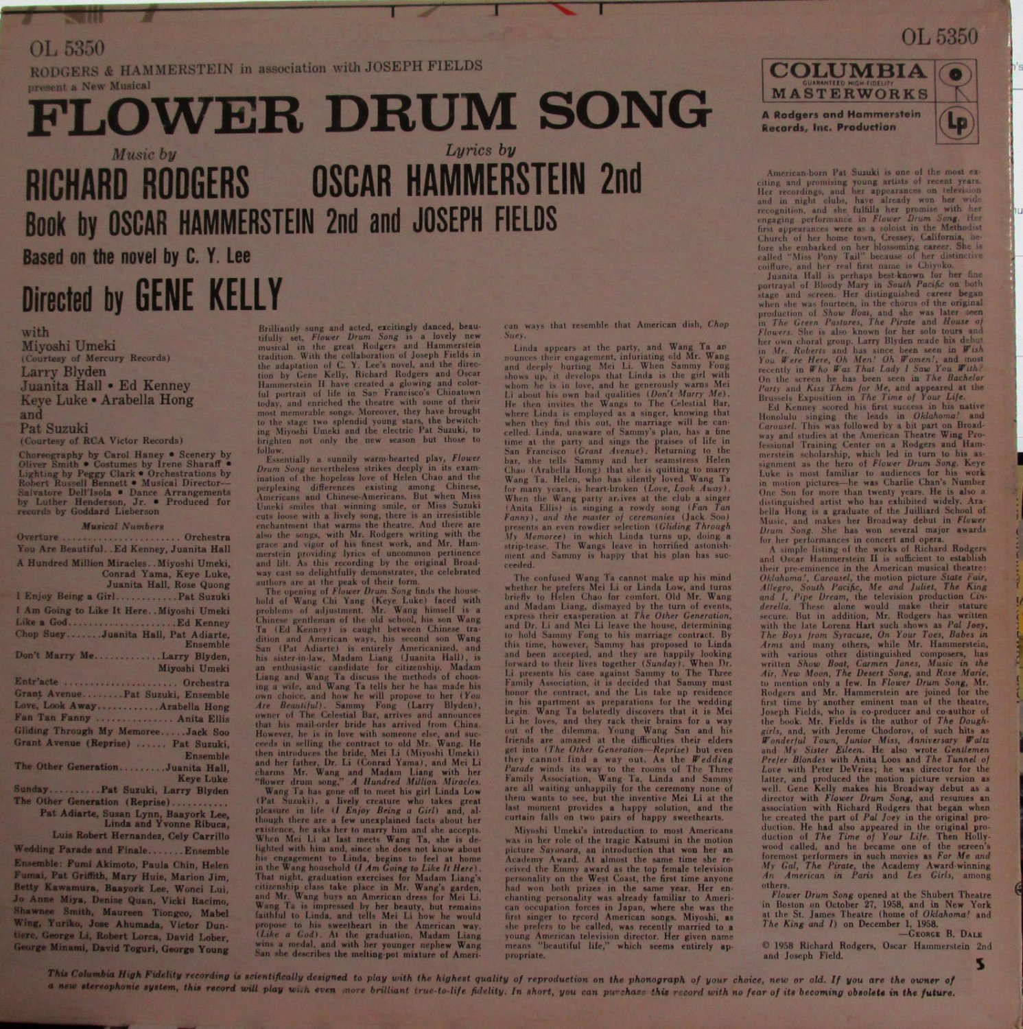 Flower Drum Song (Soundtrack) (Miyoshi Umeki, Pat Suzuki, Keye Luke