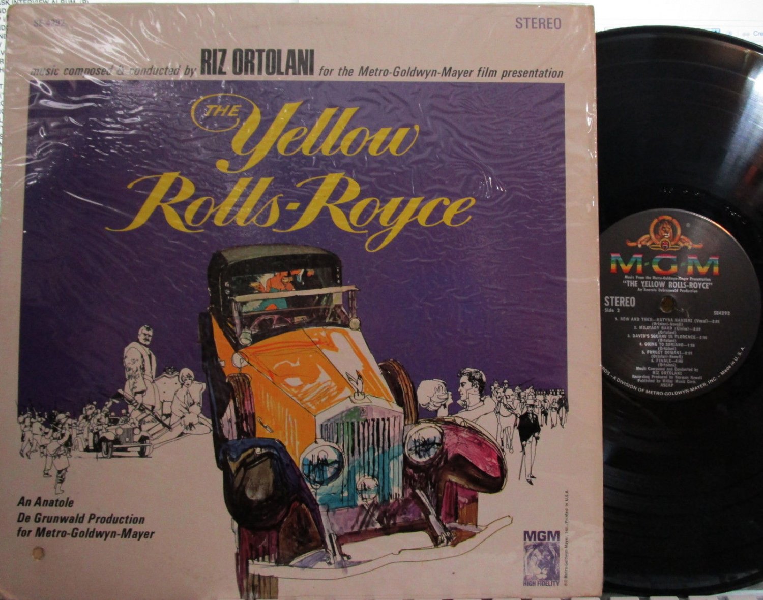 Yellow Rolls-Royce (Soundtrack) (MGM 4292) (Katyna Ranieri) (Ingrid ...