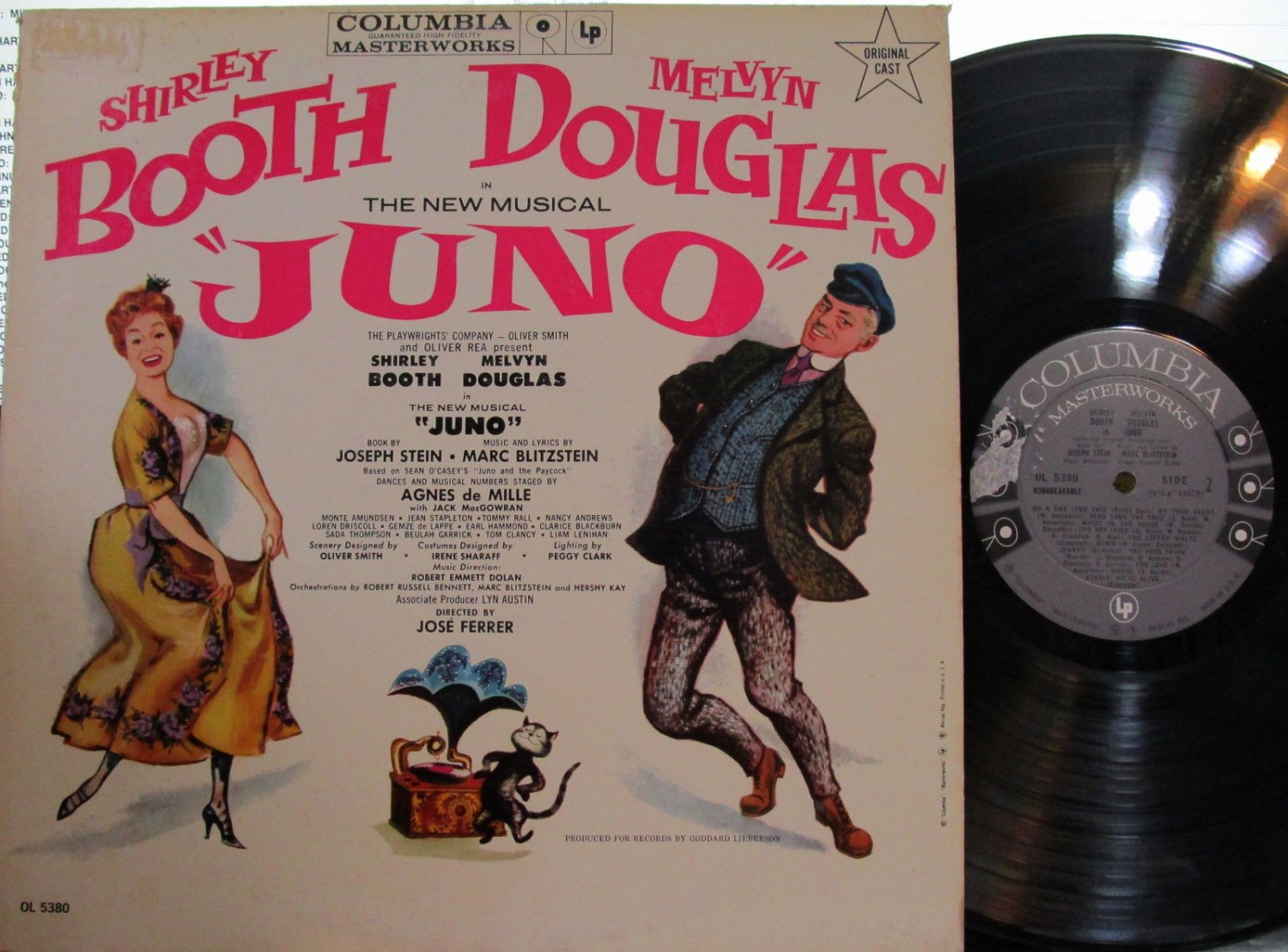 Juno (Soundtrack) (Columbia OL 5380) (Shirley Booth, Melvyn Douglas) (Mono) '59