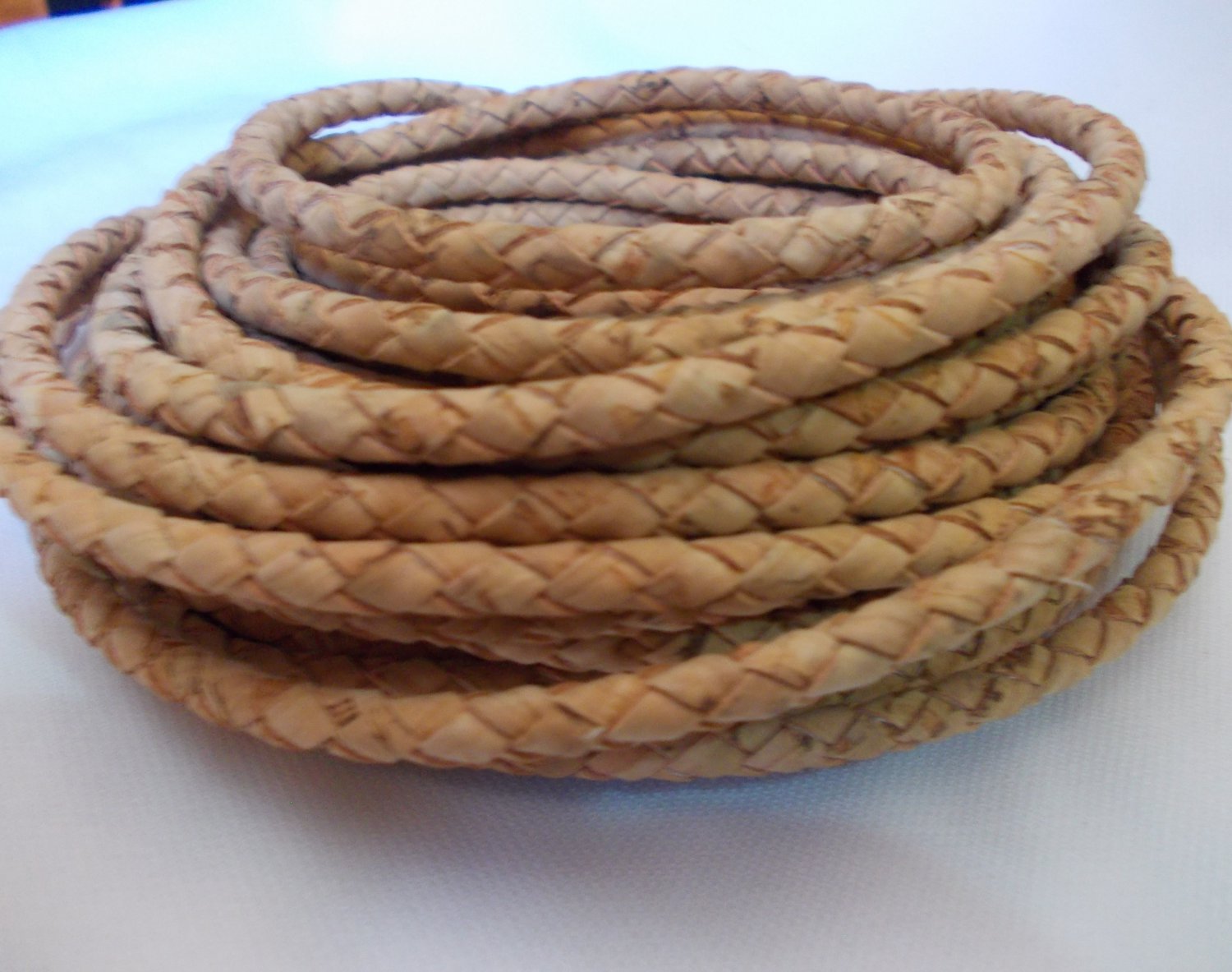 Natural portuguese woven cord cork,cork 5mm(1meter)