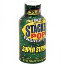 Stacker Pop Super Strength Citrus-Flavor Energy Shots, 2 oz.(12 bottles 2 oz each)