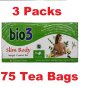Bio3 Weight Control Tea, Slim Body  , Slimming Tea , 3 Pack , 75 bags