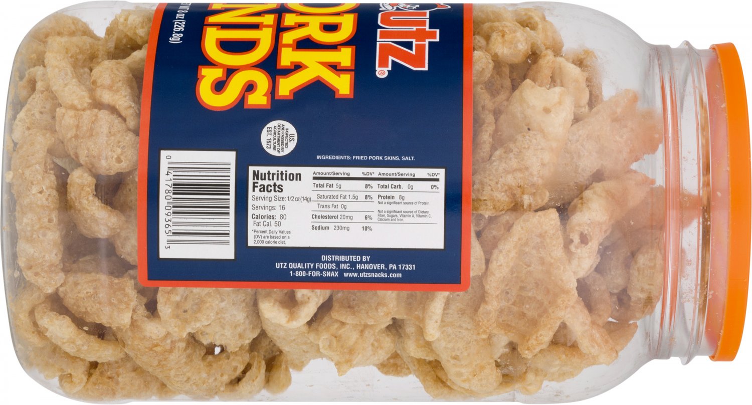 Utz Pork Rinds, 8 Oz