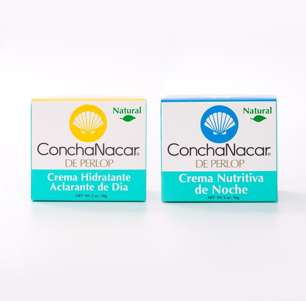 Concha Nacar De Perlop Natural Creams,Hidratante De Dia & Nutritiva De Noche