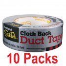Cloth Back Silver Duct Tape , 50 Yds. x 1.88 in. (10 packs)