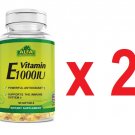 Alfa Vitamin, Vitamin E 1000 IU - 100 Softgels each bottle (2 bottles)
