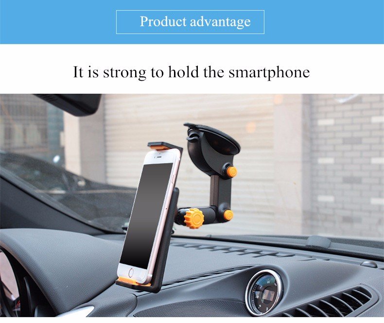2-in-1 360Â° Scalable Car Dashboard Sucker Mount Holder Stand For Smartphone Tablet PC Navigator