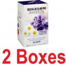 Bigelow Benefits Sleep Chamomile Lavender Herbal 18 Tea Bags (2 Boxes,36 ct)