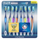 Oral-B Cross Action Advanced Toothbrush with Bacteria Guard Bristles, 8-pack