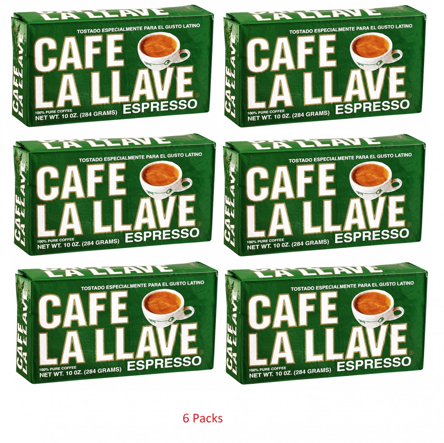 Cafe La Llave,ground coffee ,espresso cafe ,cappuccino(6 packs)