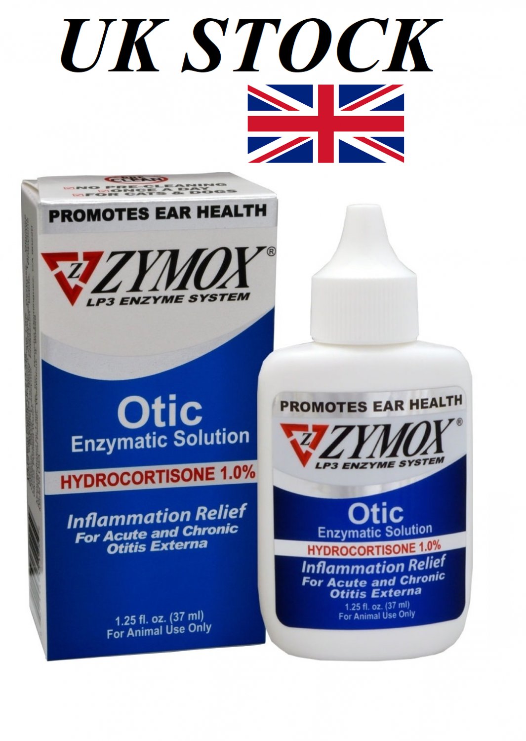 zymox Otic 1% HC for dogs/cats ear Chronic Otitis treatment