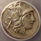 169-158 BC Roman Republic Silver Denarius ICG EF40!
