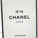CHANEL NO 19 PARFUM PURE PERFUM EXTRAIT 0.9OZ 28ML VINTAGE NEW IN BOX SEALED