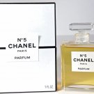 $340 RETAIL CHANEL NO 5 PARFUM PURE PERFUME EXTRAIT 1 OZ 30ML ALMOST FULL BOXED