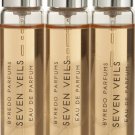 BYREDO PARFUMS SEVEN VEILS EDP TRAVEL PURSE SPRAY SET 3 X 0.4OZ/12ML=1.2OZ TOTAL