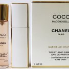 Chanel COCO MADEMOISELLE Twist & Purse Spray Travel Set EDP 3 x 0.7OZ 3 x 20ml