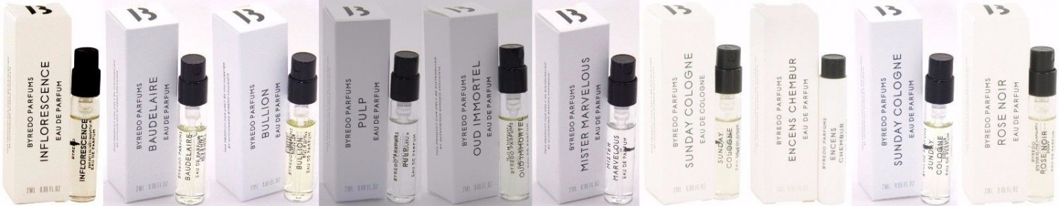 BYREDO PARFUMS PERFUME COLOGNE SAMPLE SHAMPOO CONDITIONER SOAP TRAVEL ~ U CHOOSE