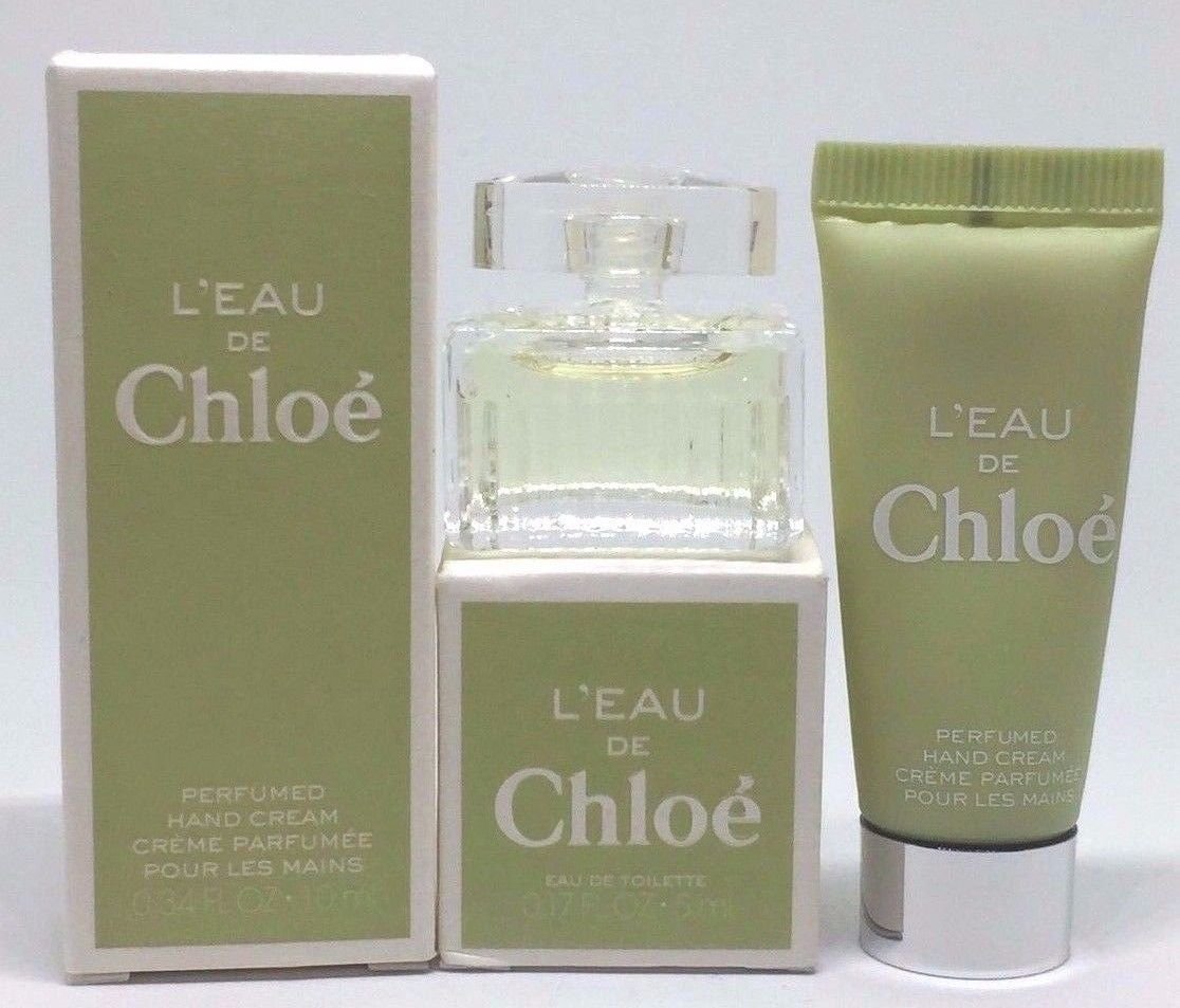 L'EAU DE CHLOE 2 PC TRAVEL MINI SE: PERFUMED HAND CREAM 0.34OZ + PERFUME 0.17OZ